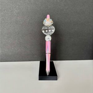 Pink and Silver Decorative Pen